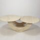 Mid-Century Italian Travertine Coffee Table, 1980s