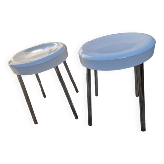 Vintage white stool S 501 brevettato