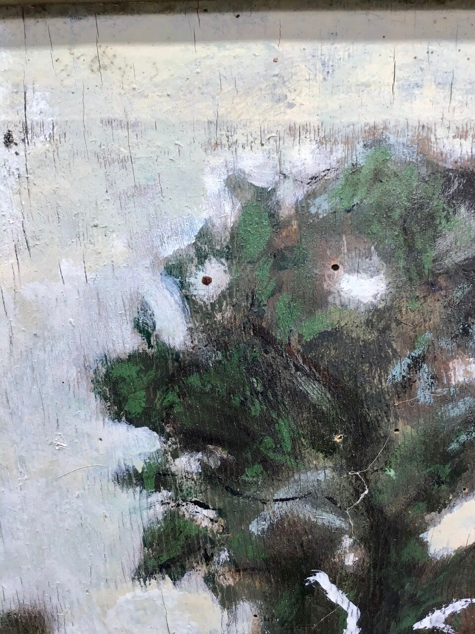 Old table, 1960s farmyard