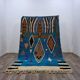 Large Moroccan rug made of natural wool, dimensions 250x150 cm, handmade.