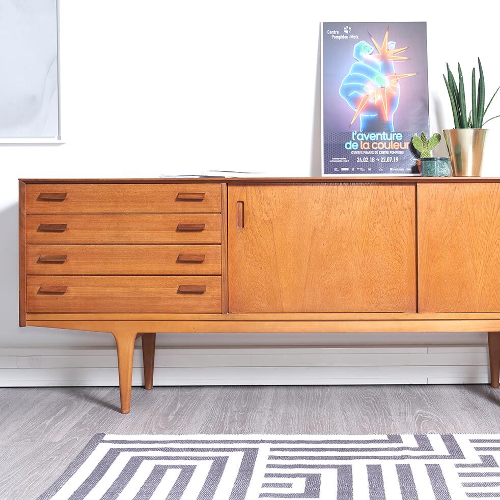 Sideboard gplan 1960 Scandinavian style 198cm