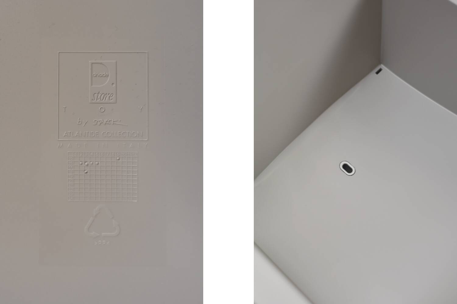 Set of 4 Vintage Mid-Century Modern Atlantide Collection Toy Plastic Chairs