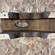 Old wooden footrest stool