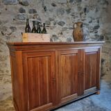 Vintage French pine buffet / Shop counter, 1930s