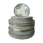Ensemble d'assiettes terre de fer