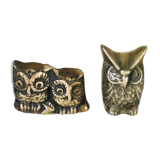 Brass owl lot