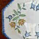 Set of 6 antique octagonal plates Longwy – Old Longwy