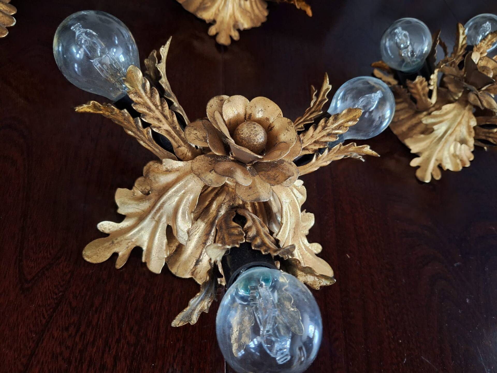 4 plafonniers, appliques Art déco Banci Firenze
