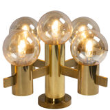 Applique murale et plafonnier en laiton Hans Agne Jakobsson pour Teka