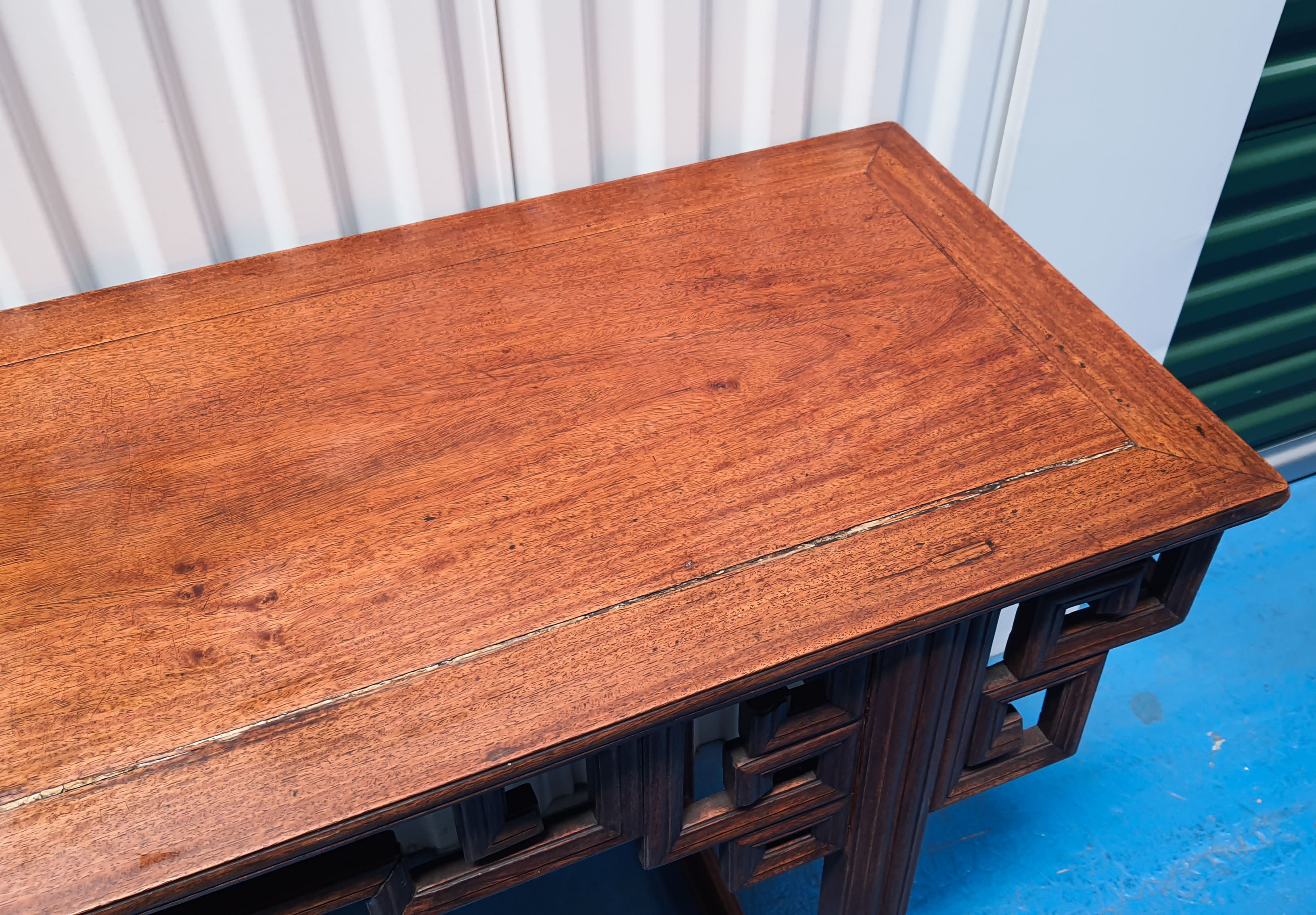 Exotic Asian wood console China 19th