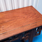 Exotic Asian wood console China 19th