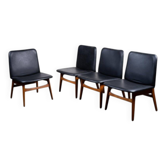 BM 230 Chairs in Oak attributed to Børge Mogensen, 1954, Set of 4