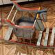 Vintage wooden rocking horse