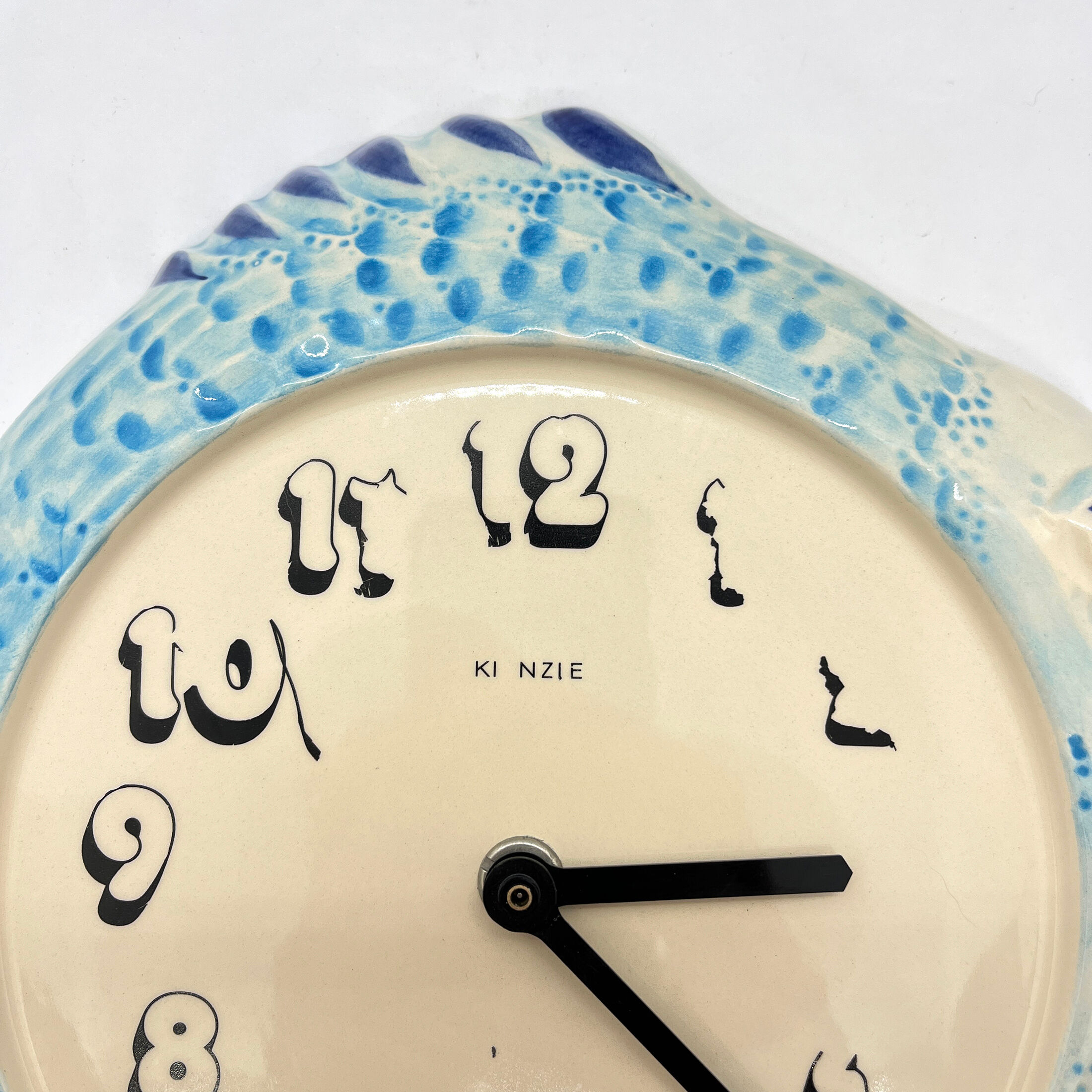 Popart fish-shaped wall clock, Kienzle, Germany, 1980s