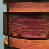 Pine veneer pendant light T355 "Berse" by Hans-Agne Jakobsson for Ellysett AB. Sweden 1960s