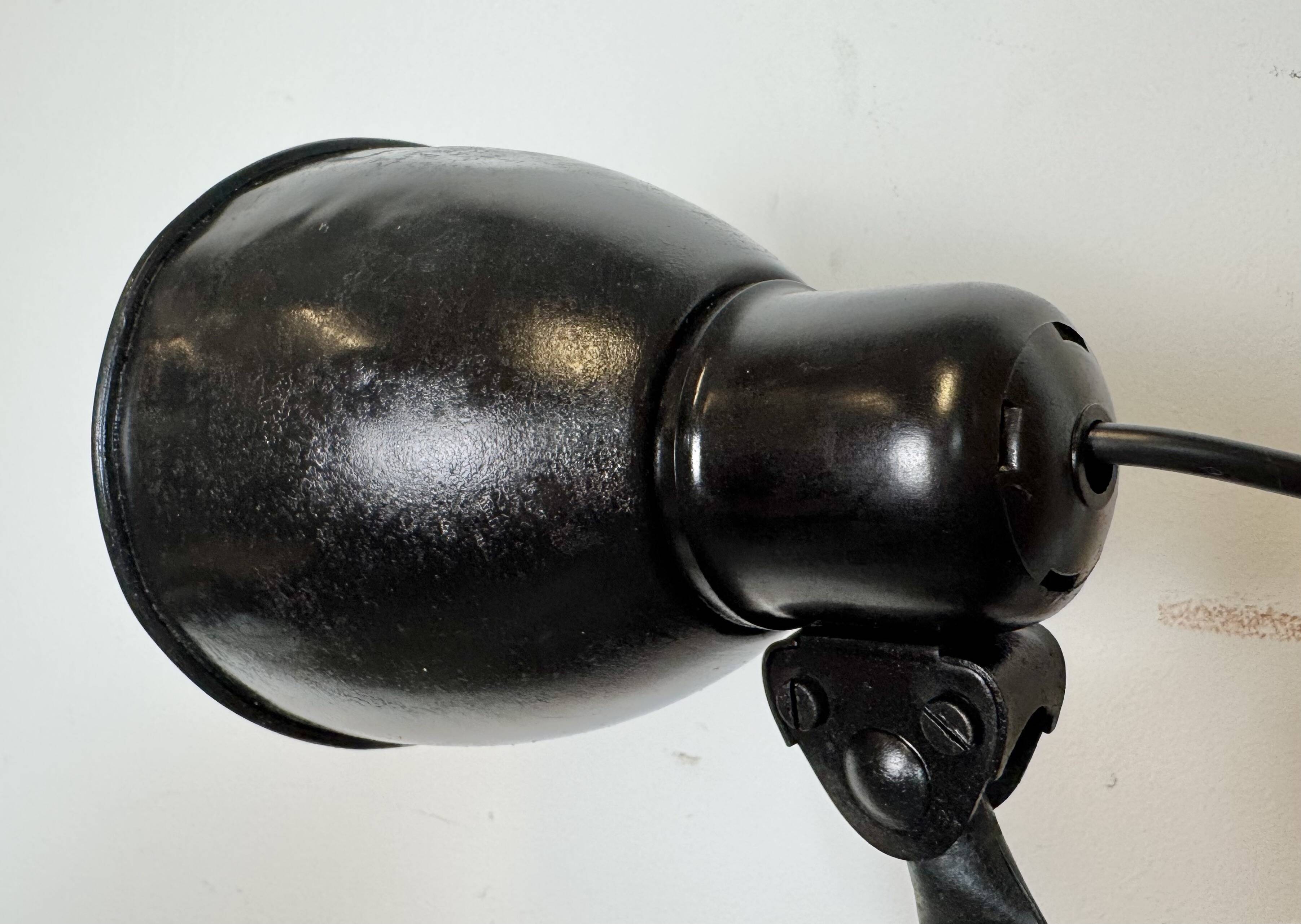 Industrial Black Scissor Wall Lamp, 1950s