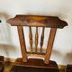 Ensemble de 5 chaises en bois, travail artisanal