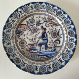 Portuguese earthenware footed dish – Outeiro Águeda – signed