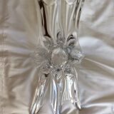 Crystal fruit cup with handles Art Vannes France - vintage