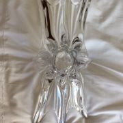 Crystal fruit cup with handles Art Vannes France - vintage