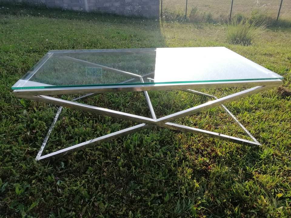Table basse verre John Lewis alice coffee table134x h44x70