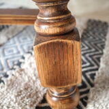 Country coffee table western vintage oak