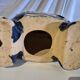 Ceramic XL plant stand 43cm Elephant bleu white