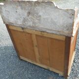 old bathroom cabinet / dressing table with marble