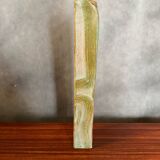 Ancien vase ludovic dagon céramique vert & beige forme design vintage