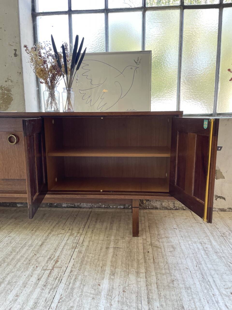 1950s modernist oak sideboard