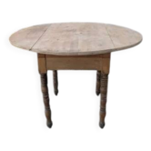 Table ronde rabattable