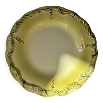 Antique flat plate in majolica