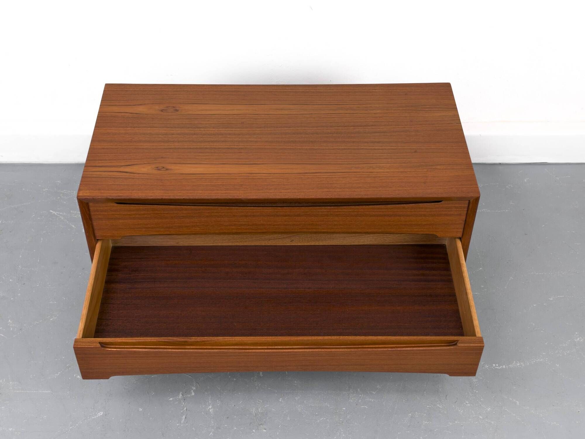Teak Lowboard with Drawers, 1960s