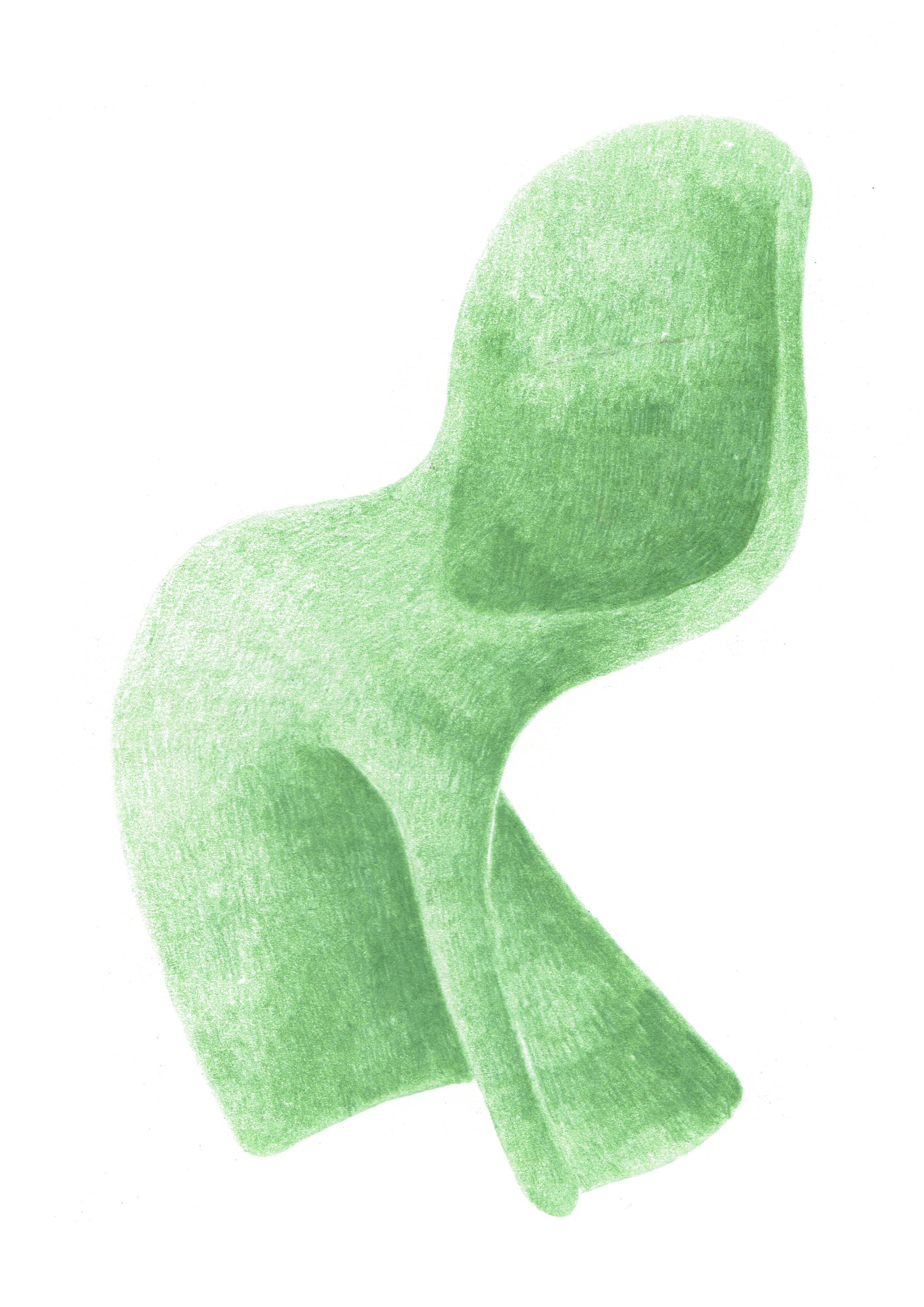 Llustration "panton chair"