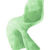 Llustration "panton chair"