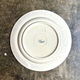 Longchamp flat plate in iron earth, “Lily” service