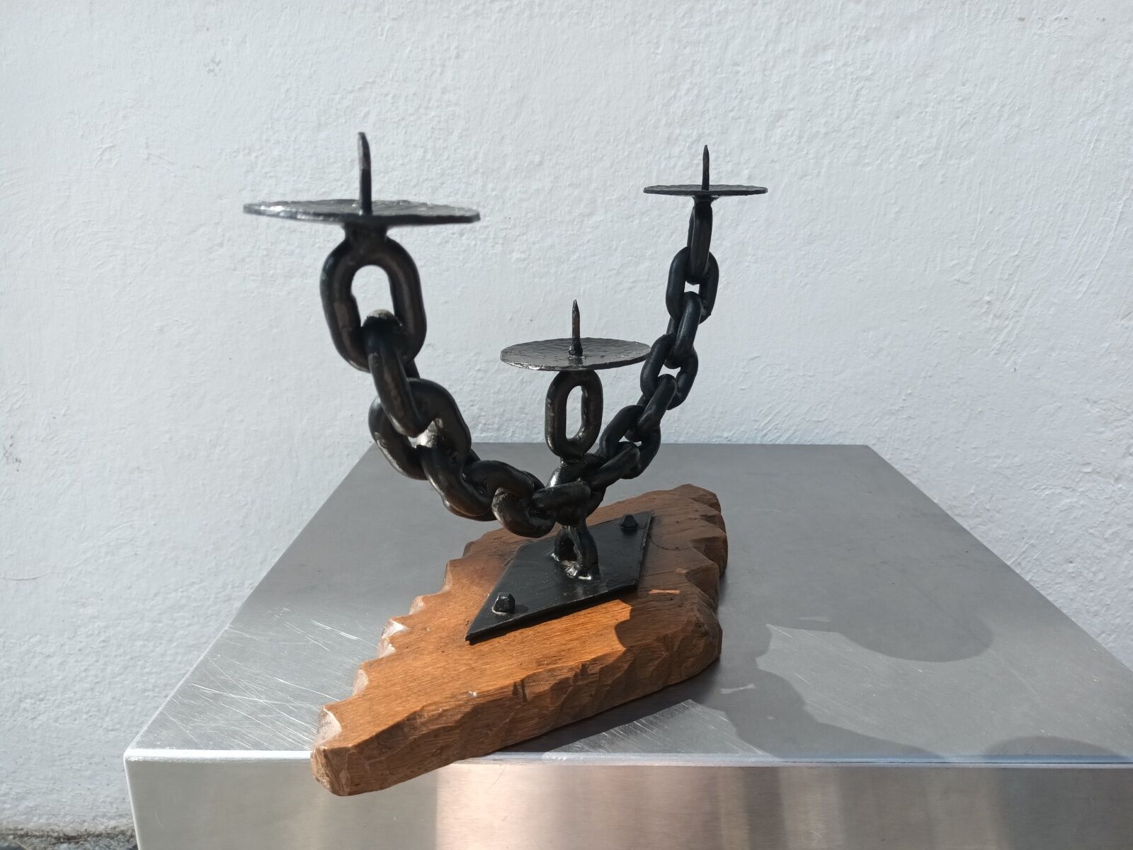 Brutalist candle holder 50s