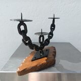 Brutalist candle holder 50s