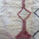 Old Berber carpet Marmoucha with pink and black patterns 2,82x2,11m
