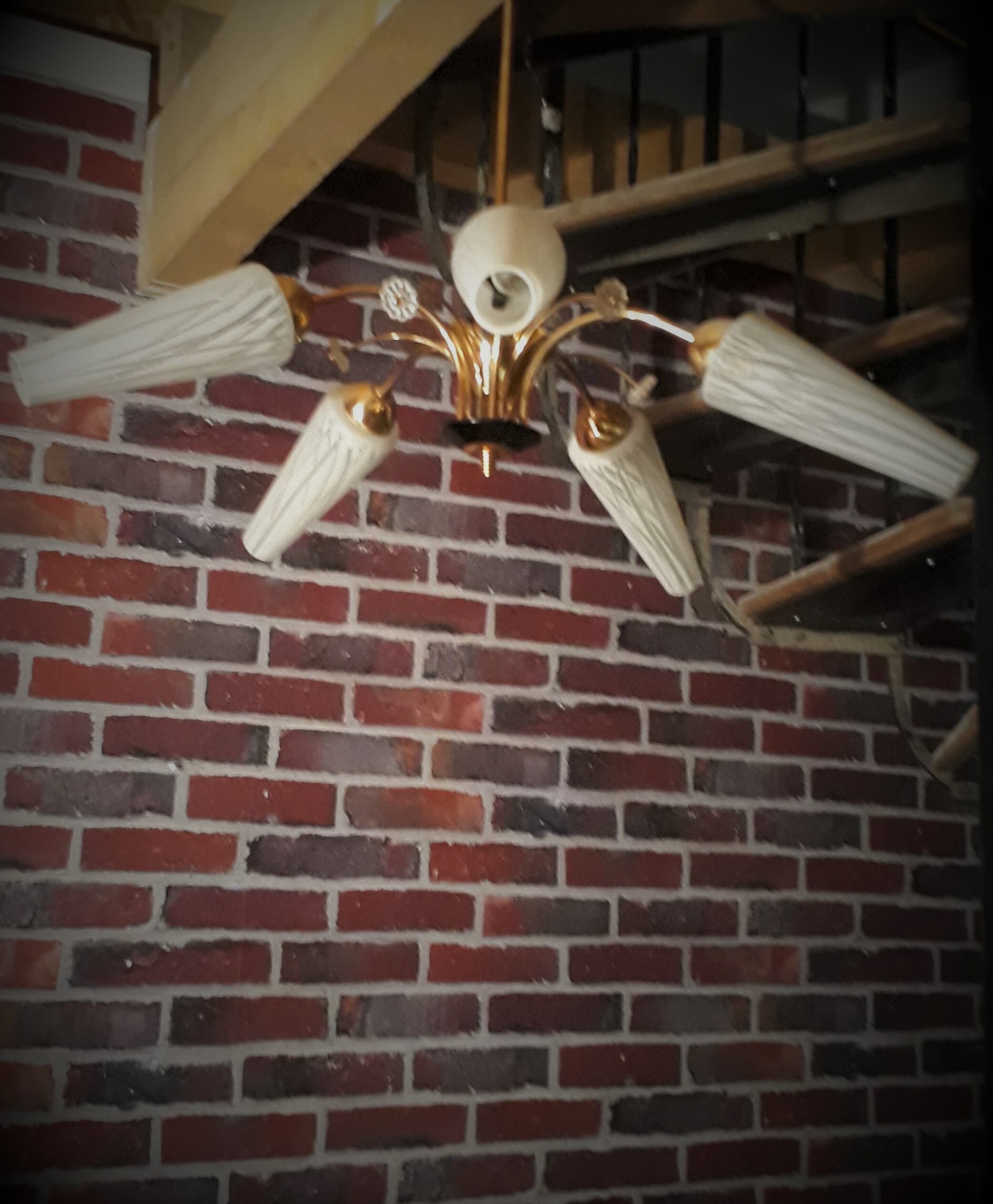 Ora chandelier 5 tulips, 1950s