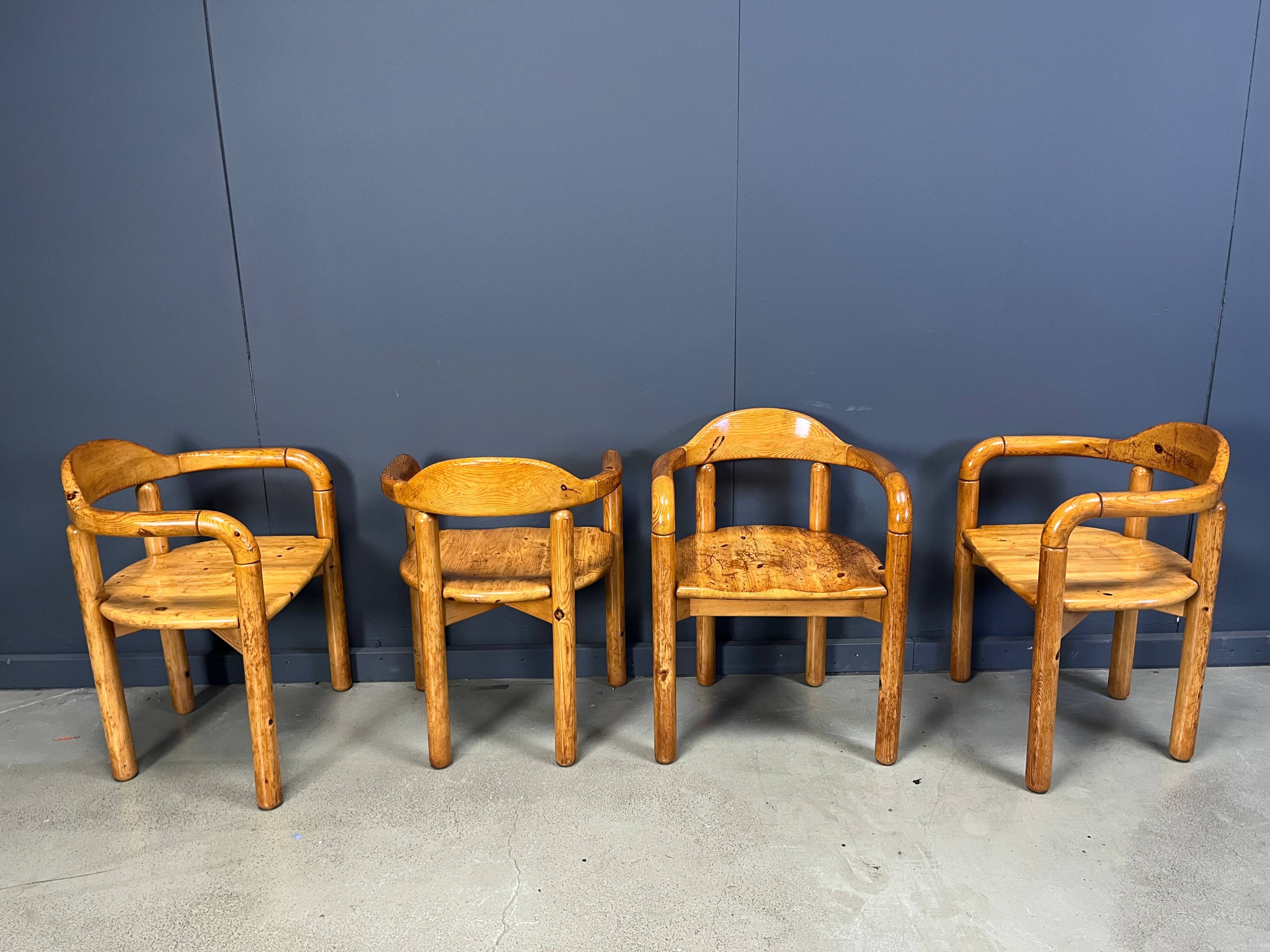 CJ Rosengaarden pine wood dining set - set of 5 - 1970s