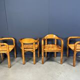 CJ Rosengaarden pine wood dining set - set of 5 - 1970s