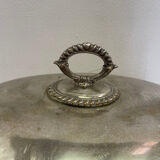 Grande cloche de service en métal argenté XIXe