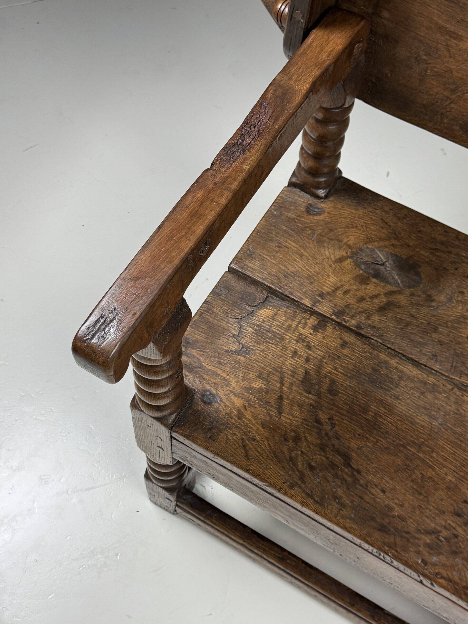 English monk chair table oak 18th century