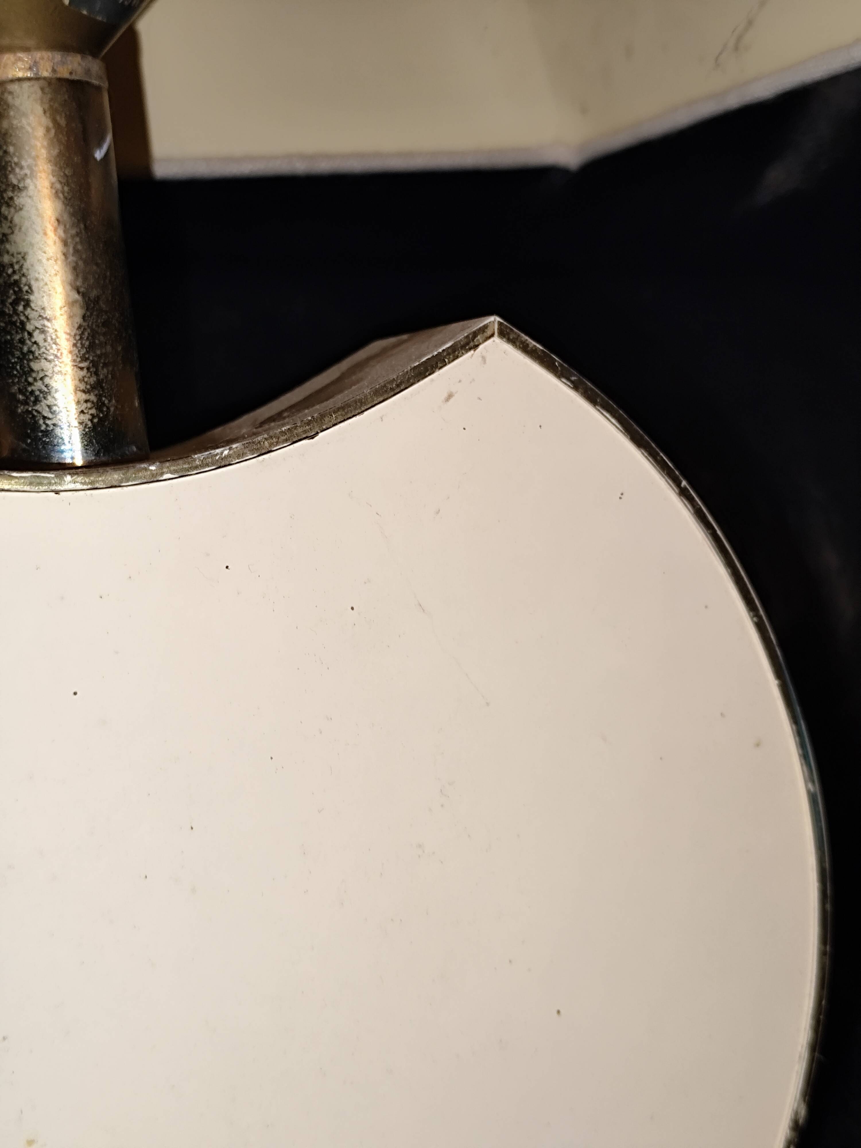 Vintage table lamp the dolphin Croissy white