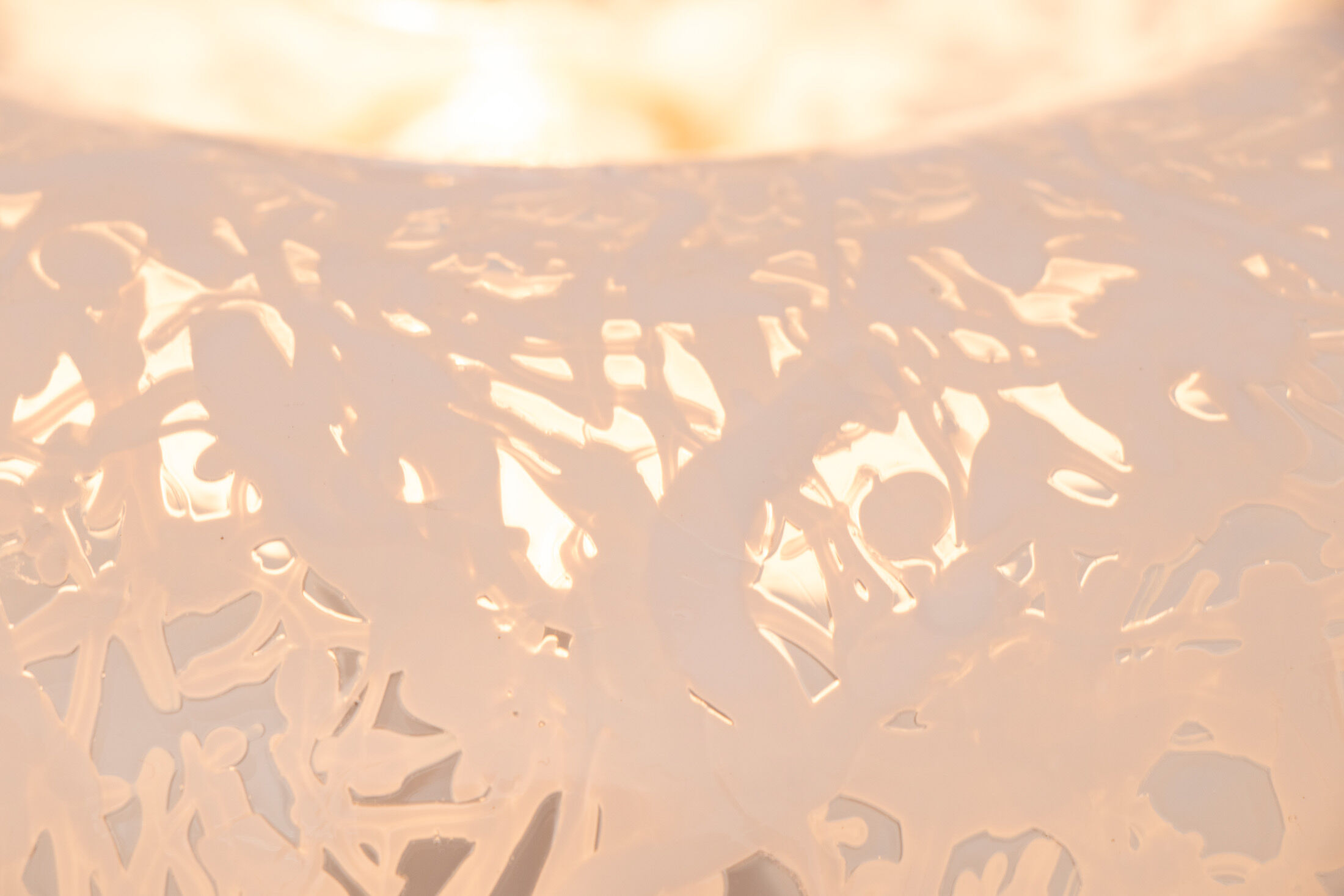 Midcentury Murano Glass Light Bulb Lamp