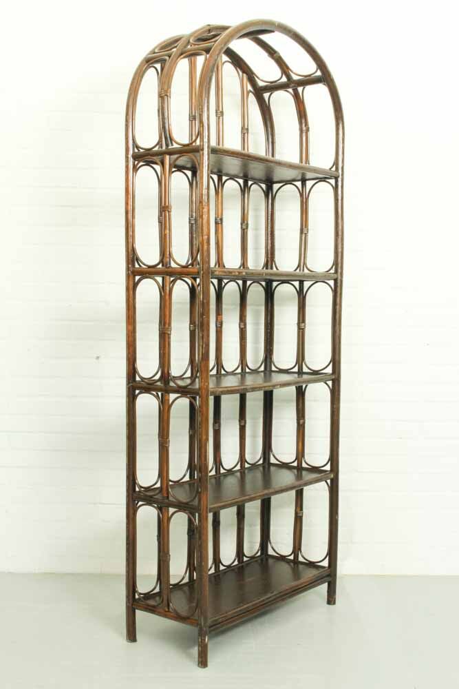Mid-century french bamboo etagere, 1960s