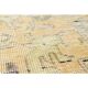 1970s Vintage Persian Handmade Wool Cotton Yellow Area Rug 283x386