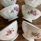 Small faceted bowls - porcelain