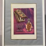 Framed edition for the perfume grand sciscle , sauze.